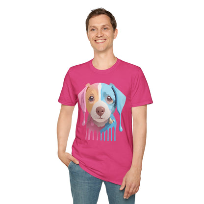 Unisex Dog Shirt Animal Tee Gildan Softstyle 64000 Cotton Tee