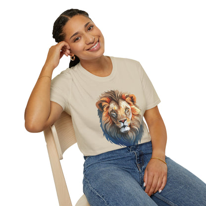 Gildan Lion Graphic Short Sleeve Softstyle Tee 100 Percent Cotton