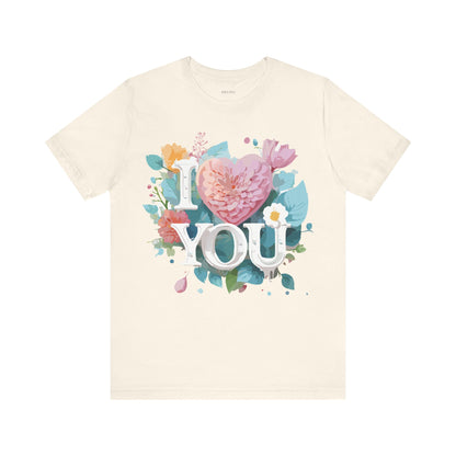 Natural Cotton Tee Shirt - Love story Collection Printify