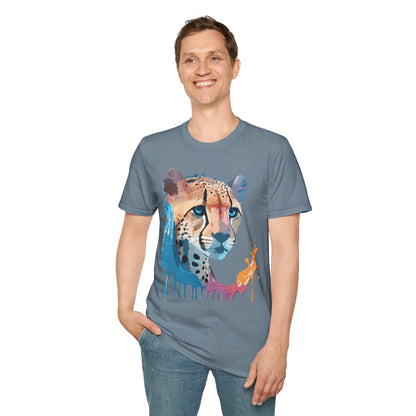 Cheetah Shirt Unisex Tee Softstyle Gildan 64000 100 Percent Ring Spun Cotton