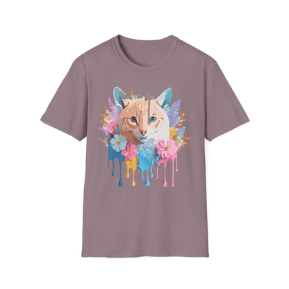 Unisex Cat Shirt Softstyle Tee 100 Percent Ring Spun Cotton Gildan 64000