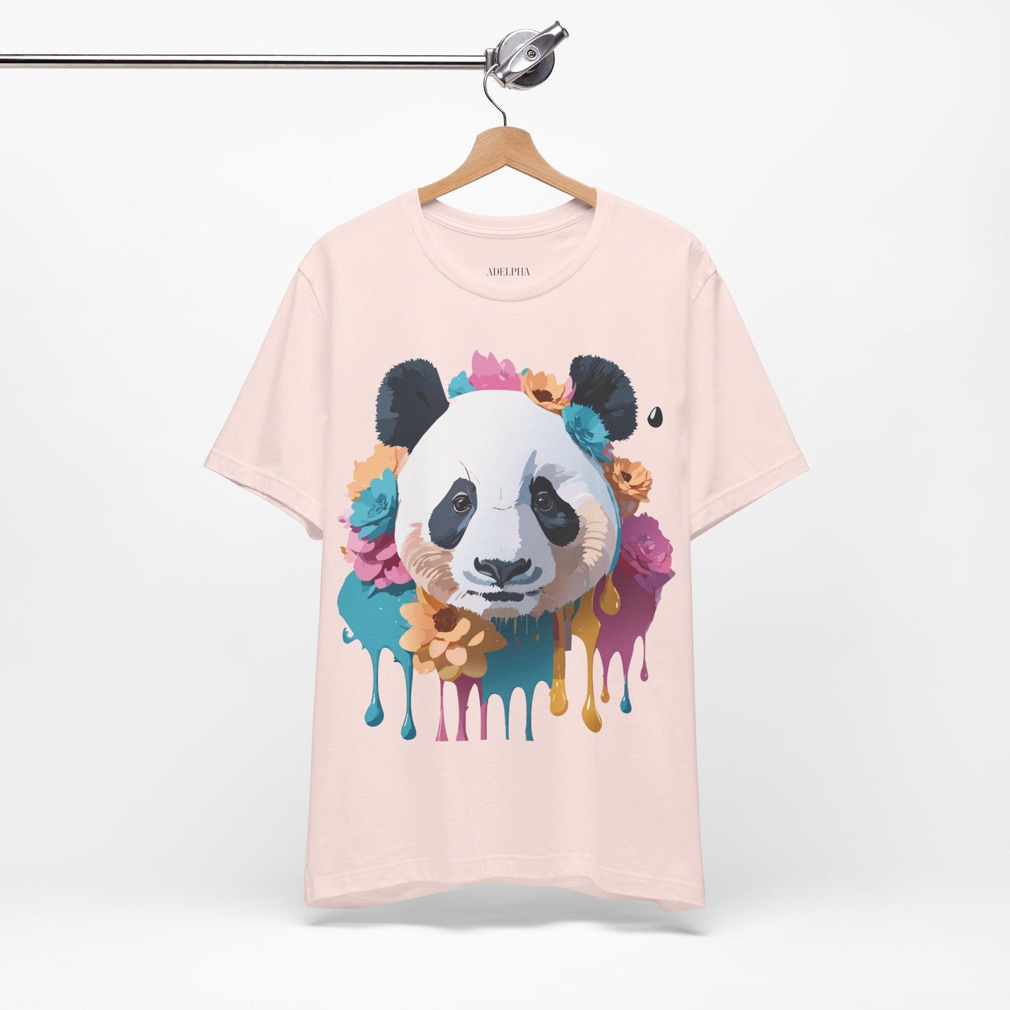 T-Shirt aus natürlicher Baumwolle mit Panda