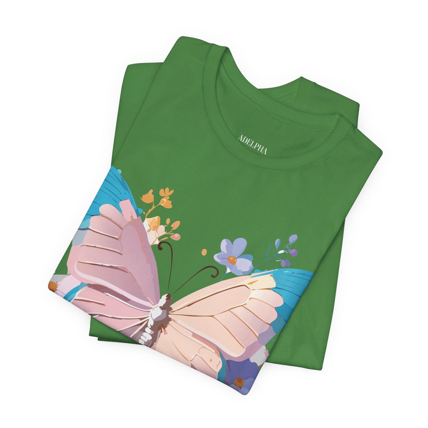 T-shirt en coton naturel avec papillon