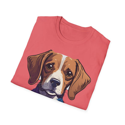 Dog Shirt Unisex Animal Print Tee Softstyle 100 Percent Cotton Gildan 64000
