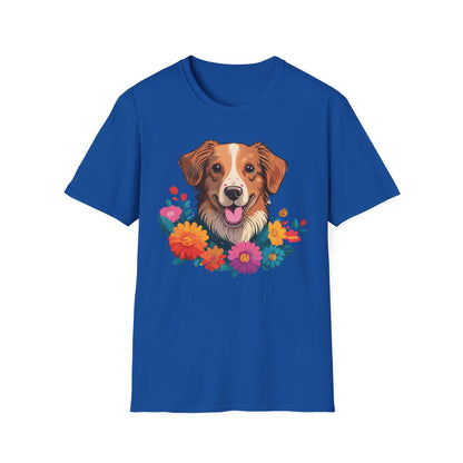 Dog Shirt Unisex Animal Tee Short Sleeve Gildan Softstyle 64000 Cotton Tee