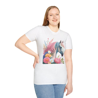 Horse Shirt Unisex Gildan Softstyle 64000 Cotton Tee With Animals
