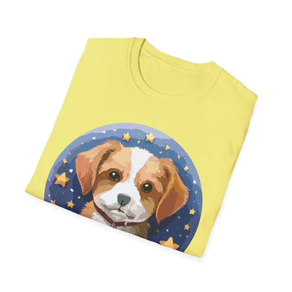 Unisex Dog Shirt Animal Print Tee Gildan Softstyle 64000 Cotton