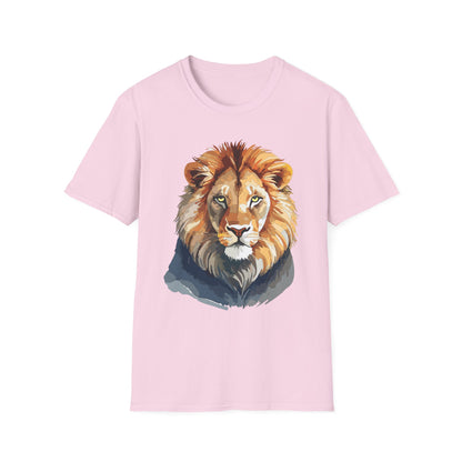 Lion Shirt Unisex Animal Tee Gildan Softstyle 64000 100 Percent Ring Spun Cotton