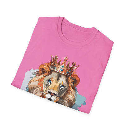 Lion Shirt Unisex Animal Tee Gildan Softstyle 64000 100 Percent Ring Spun Cotton