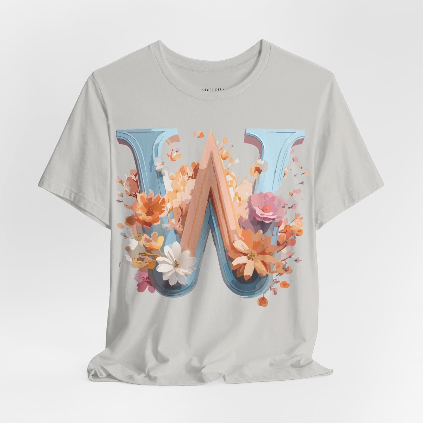 Natural Cotton Tee Shirt - Letters Collection - W