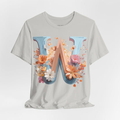 Natural Cotton Tee Shirt - Letters Collection - W Printify