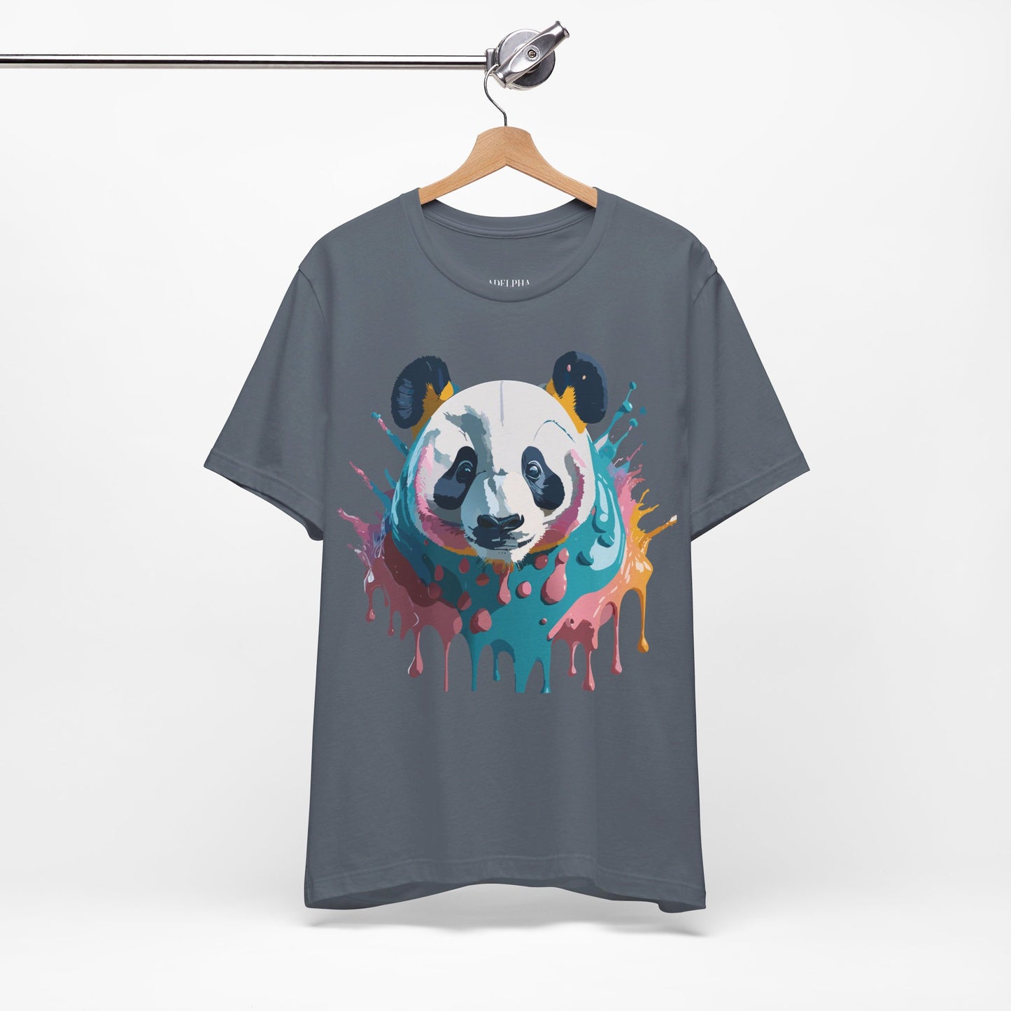 T-Shirt aus natürlicher Baumwolle mit Panda