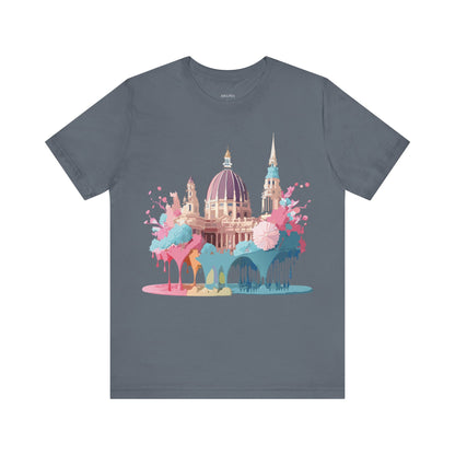 Natural Cotton Tee Shirt - Beautiful Places Collection - Vienna Printify