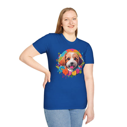 Unisex Dog Shirt Softstyle Cotton Tee Gildan 64000 Animal Tee