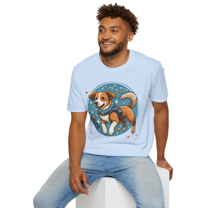 Unisex Dog And Animal Print Shirt Gildan Softstyle 64000 Tee