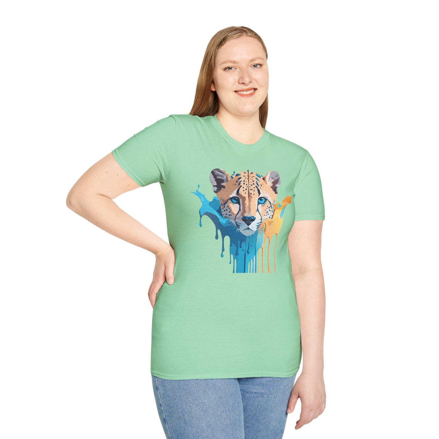 Cheetah Shirt, Shirt with Cheetah, Cheetah Tee, Shirt with Animals