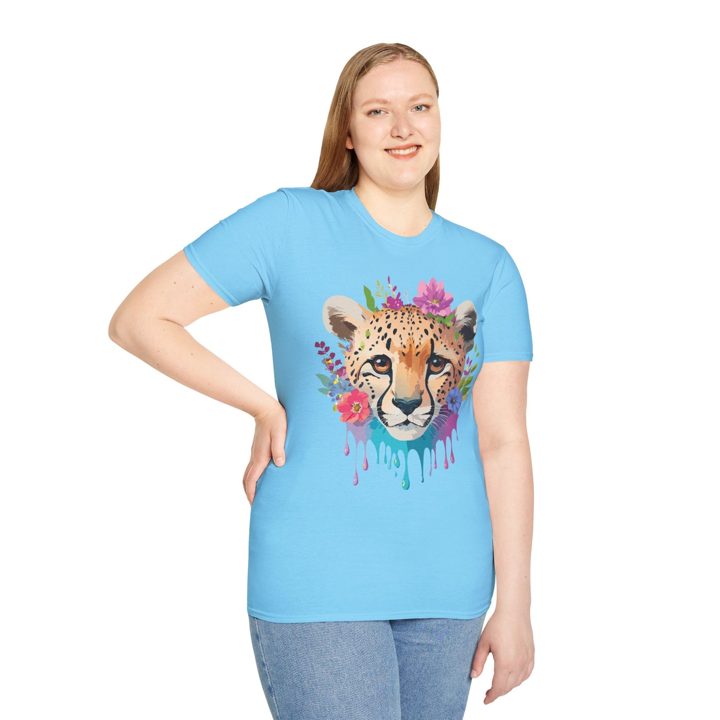 Cheetah Shirt, Shirt with Cheetah, Cheetah Tee, Shirt with Animals