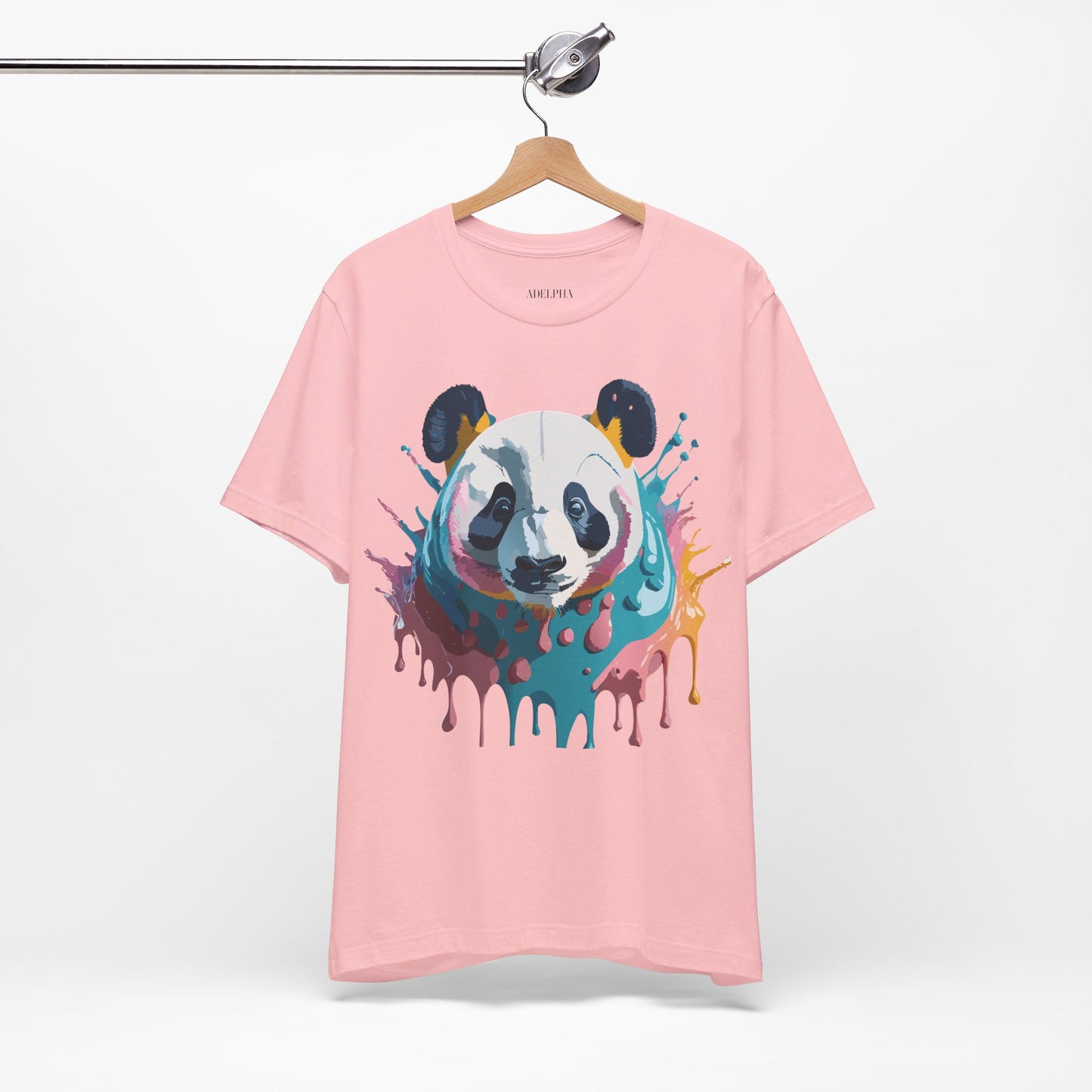 Natural Cotton Tee Shirt with Panda