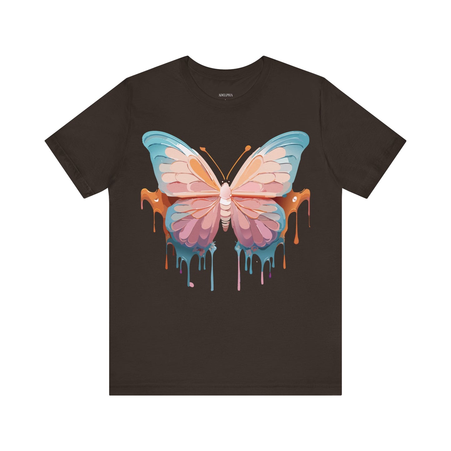 T-Shirt aus natürlicher Baumwolle mit Schmetterling