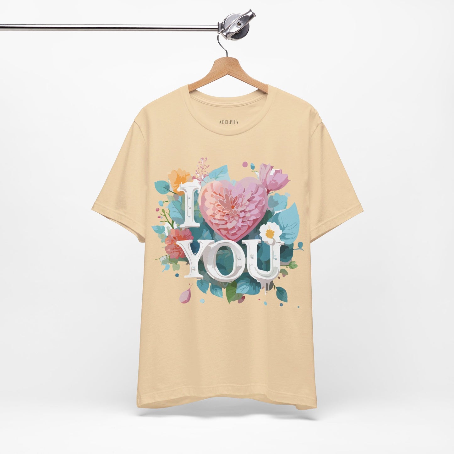 T-Shirt aus natürlicher Baumwolle – Love Story-Kollektion