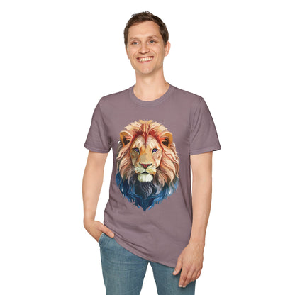 Lion Shirt Unisex Animal Tee Ring Spun Cotton Softstyle Tee Gildan