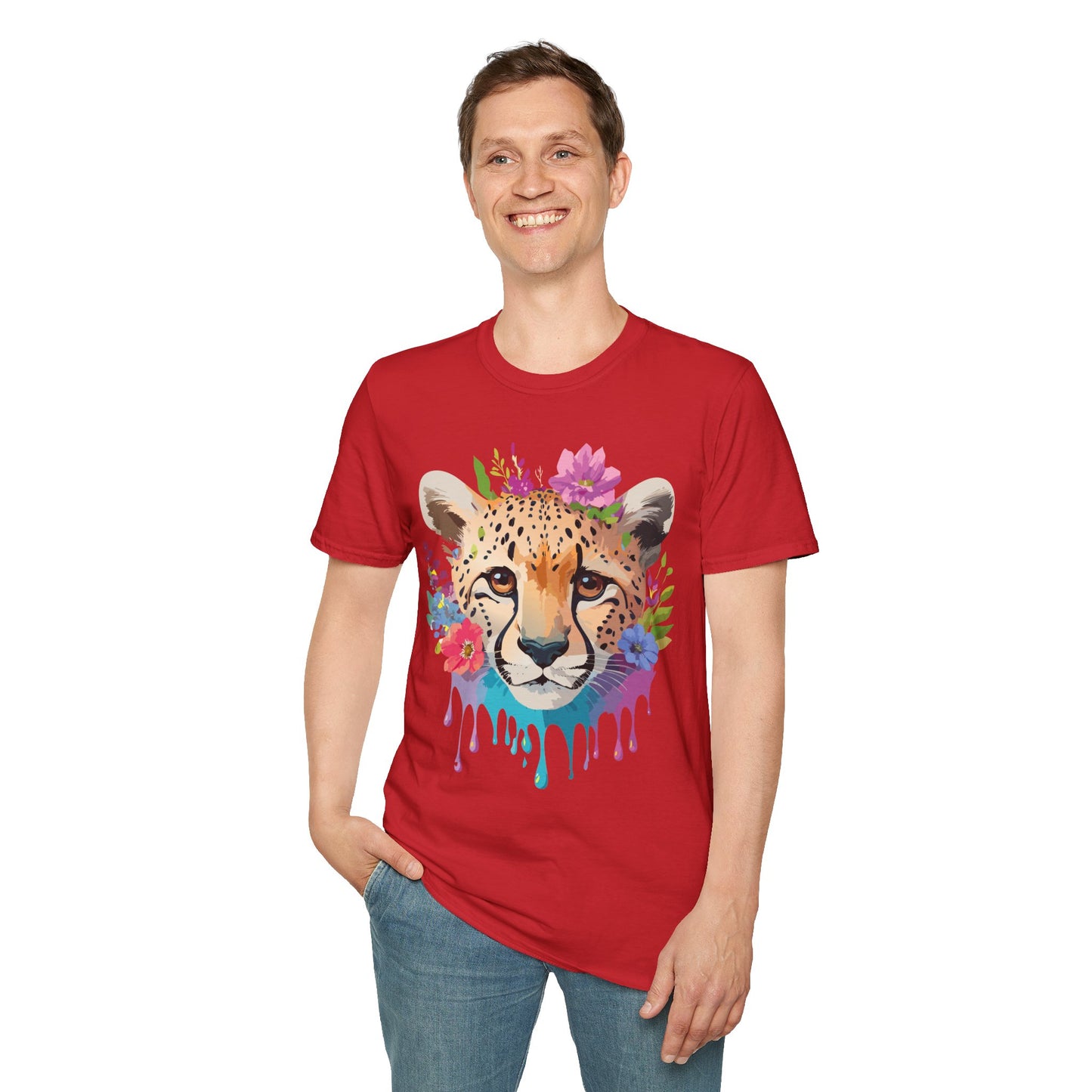 Cheetah Shirt, Shirt with Cheetah, Cheetah Tee, Shirt with Animals