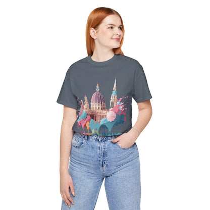 Natural Cotton Tee Shirt - Beautiful Places Collection - Vienna Printify
