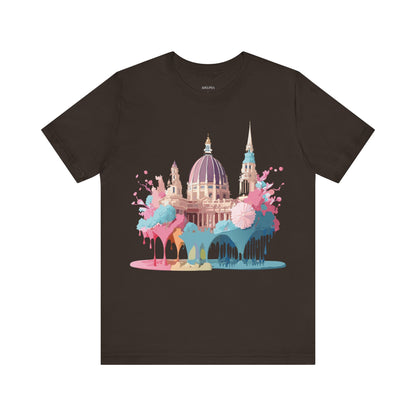 Natural Cotton Tee Shirt - Beautiful Places Collection - Vienna Printify