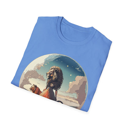 Lion Graphic T Shirt Unisex Softstyle 64000 Gildan 100 Percent Cotton Tee