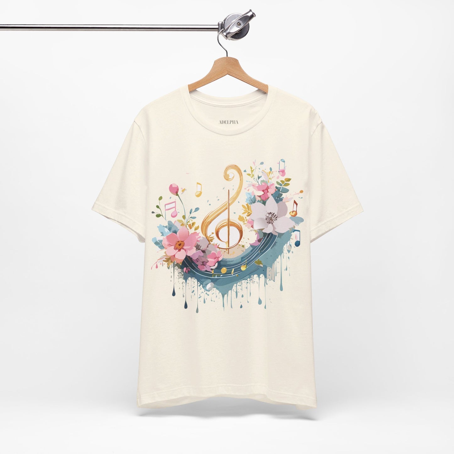 T-Shirt aus natürlicher Baumwolle – Musikkollektion