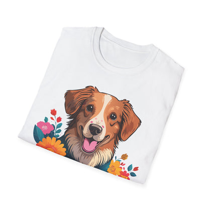 Dog Shirt Unisex Animal Tee Short Sleeve Gildan Softstyle 64000 Cotton Tee