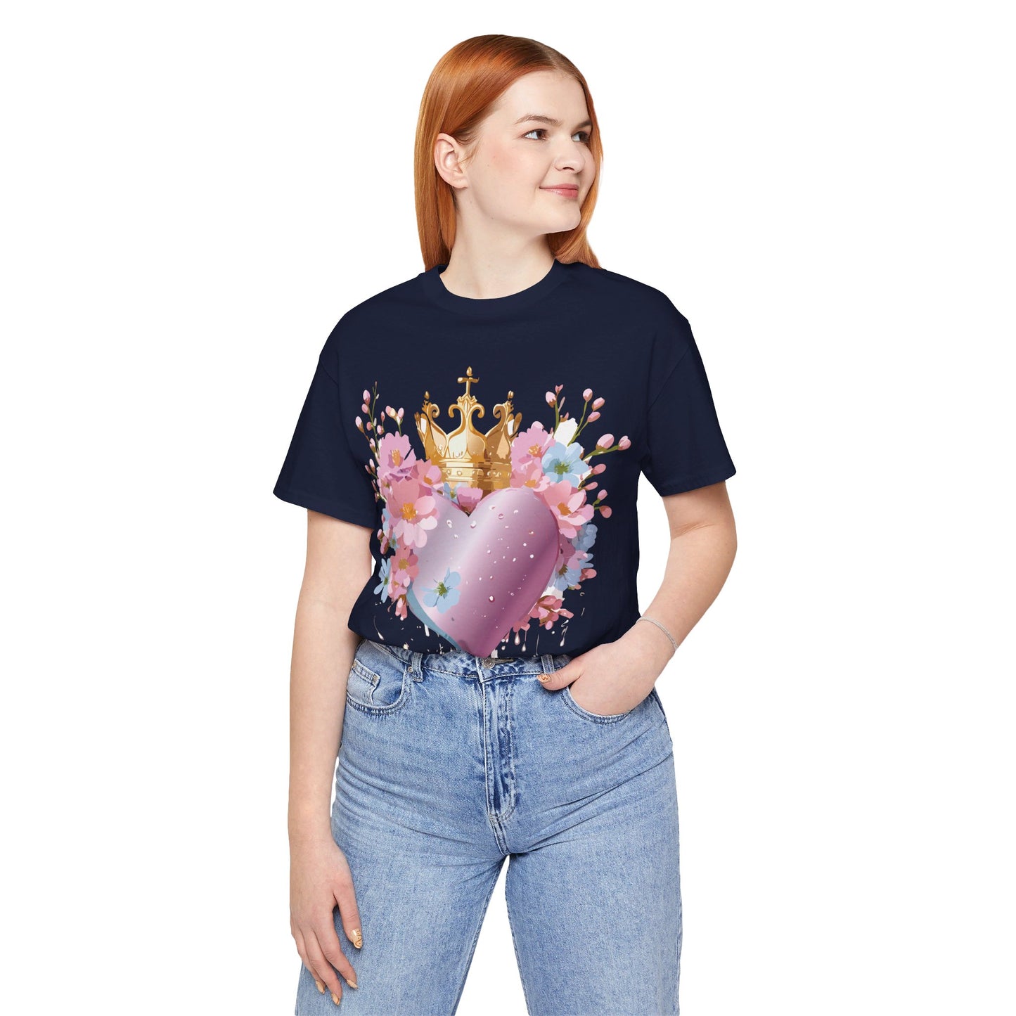 T-Shirt aus natürlicher Baumwolle – Love Story Collection