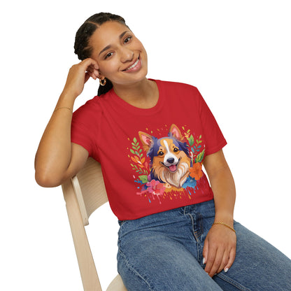 Dog Shirt Unisex Animal Tee Softstyle Gildan 64000 Cotton Tee