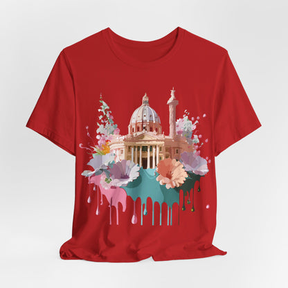 Natural Cotton Tee Shirt - Beautiful Places Collection - Rome Printify