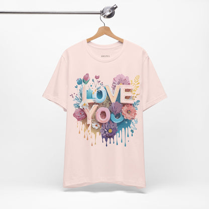 Natural Cotton Tee Shirt - Love story Collection Printify