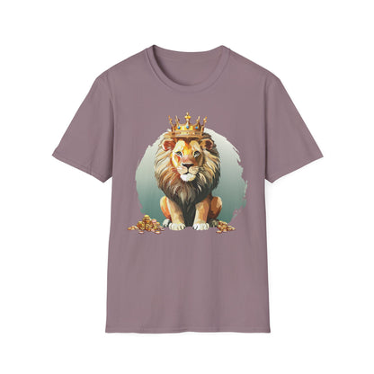 Unisex Lion Shirt Animal Tee Softstyle Gildan 64000 100 Percent Cotton Tee