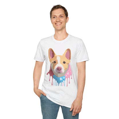Dog Shirt Unisex Animal Print Tee Cotton T Shirt For Pet Lovers