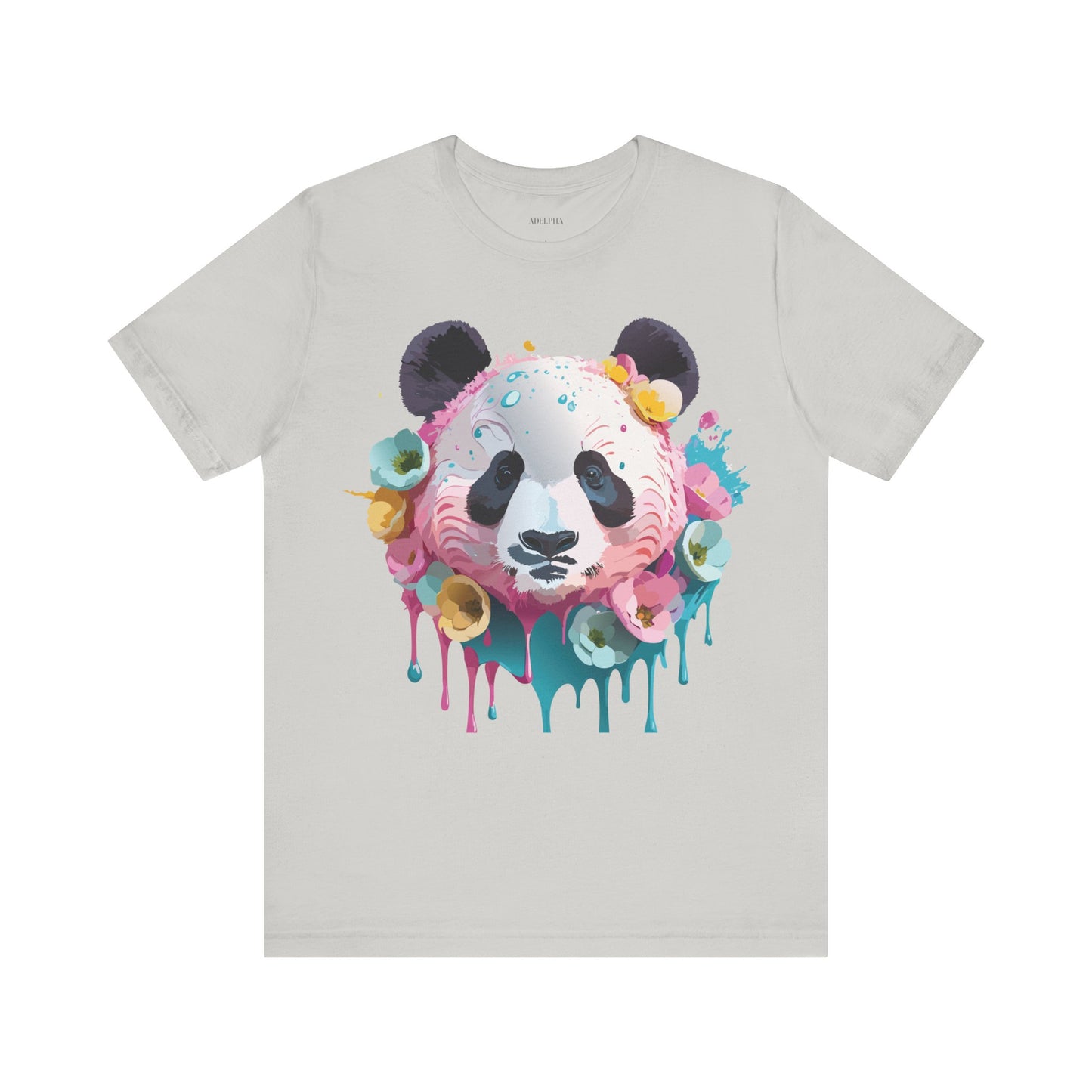 Natural Cotton Tee Shirt with Panda