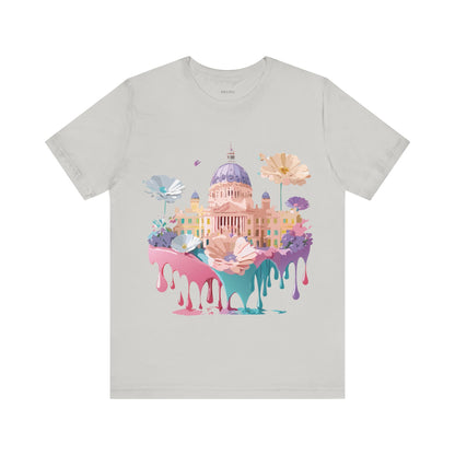 Natural Cotton Tee Shirt - Beautiful Places Collection - Madrid Printify