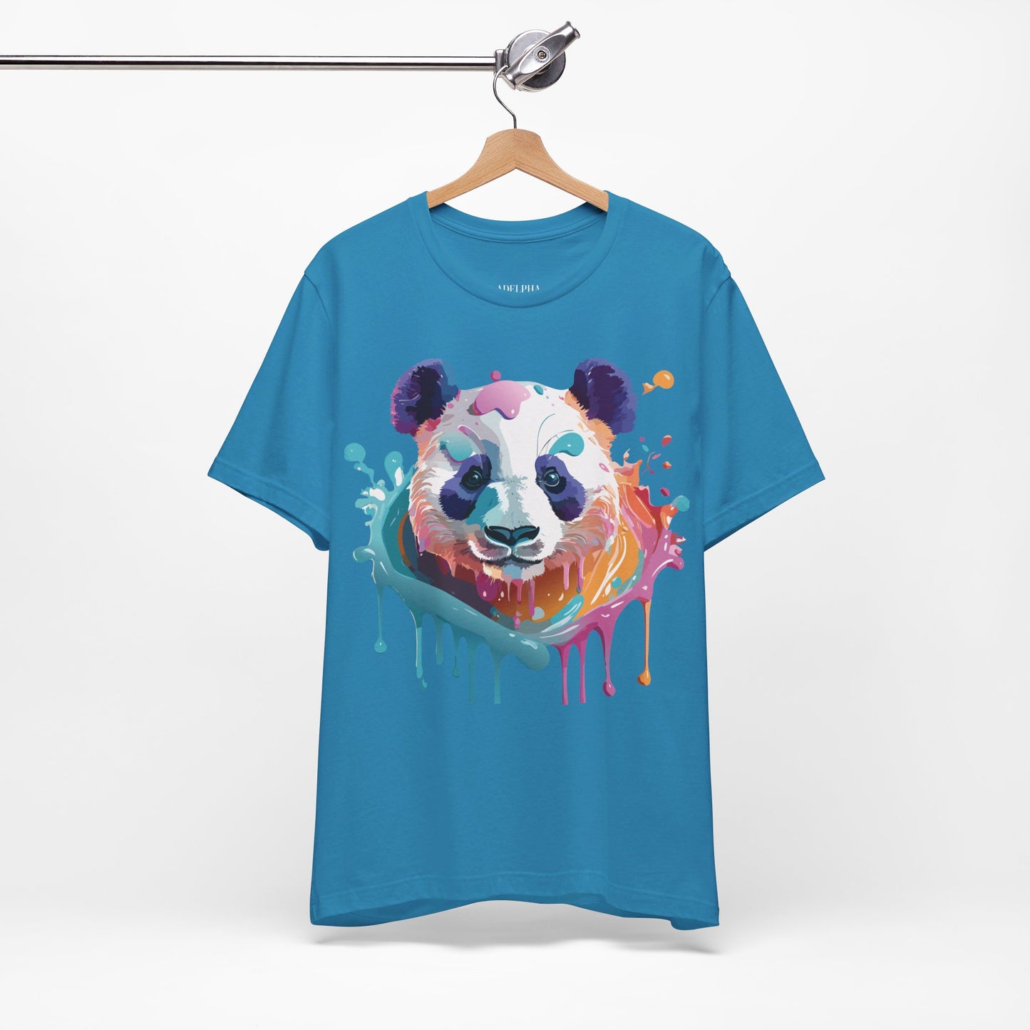 T-Shirt aus natürlicher Baumwolle mit Panda