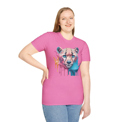 Unisex Cheetah Tee Softstyle Gildan 64000 100 Percent Cotton