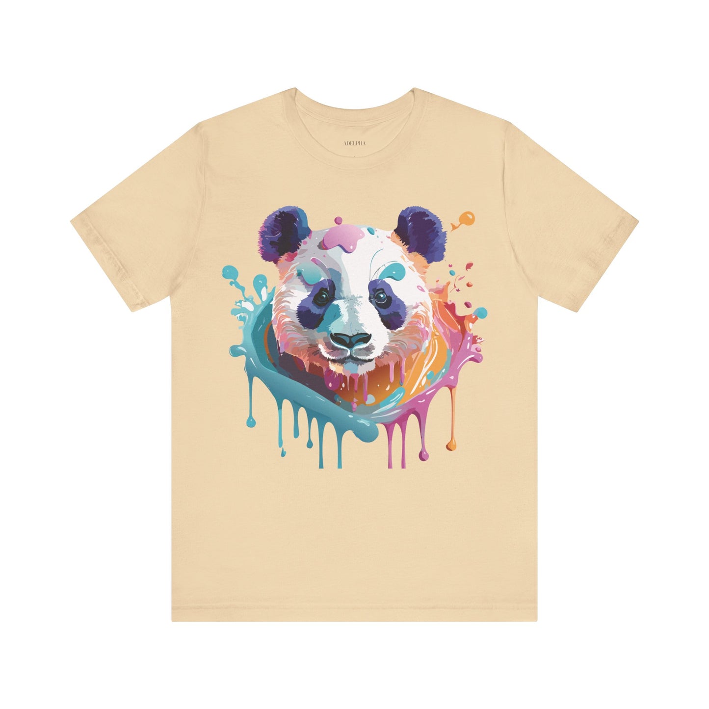 T-shirt en coton naturel avec panda