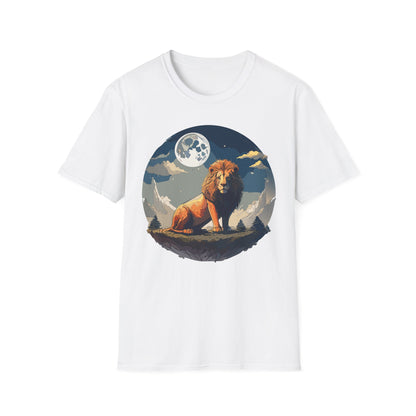 Lion Shirt Unisex Animal Tee Softstyle 64000 100 Percent Ring-Spun Cotton