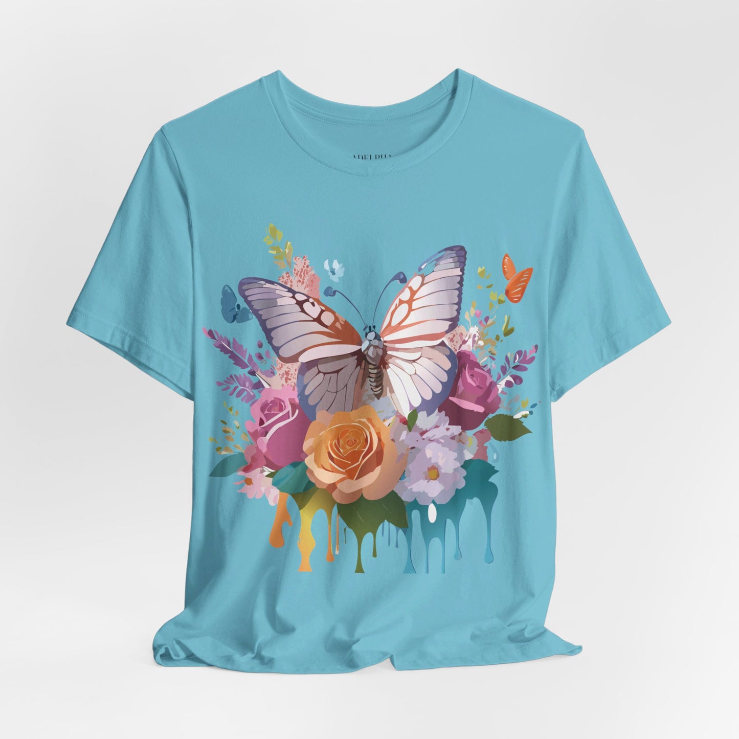 T-shirt en coton naturel avec papillon