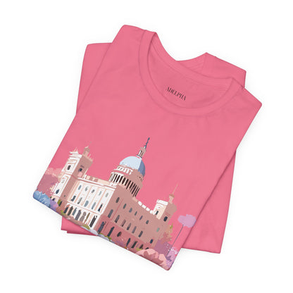 Natural Cotton Tee Shirt - Beautiful Places Collection - Madrid Printify