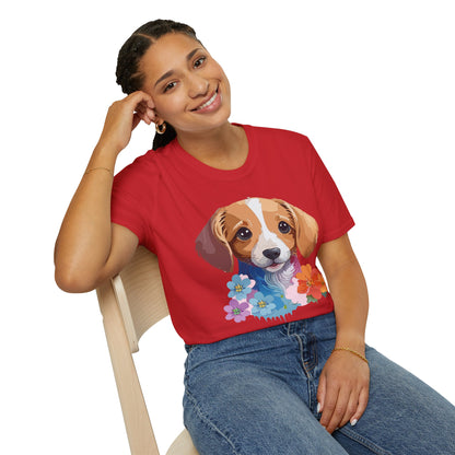 Unisex Dog Shirt Animal Graphic Tee Soft Cotton Gildan 64000