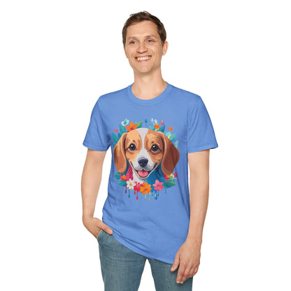 Unisex Dog Shirt Animal Tee Gildan Softstyle 64000 Cotton Tee