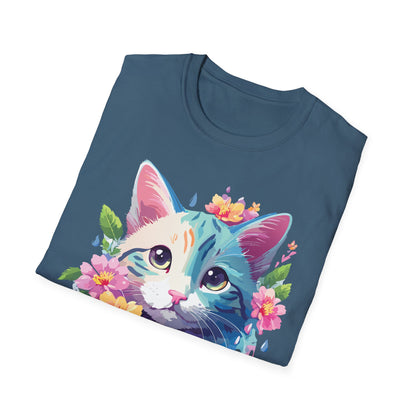 Cat Shirt Unisex Cat Lover Tee Premium Gildan Softstyle 64000 Lightweight