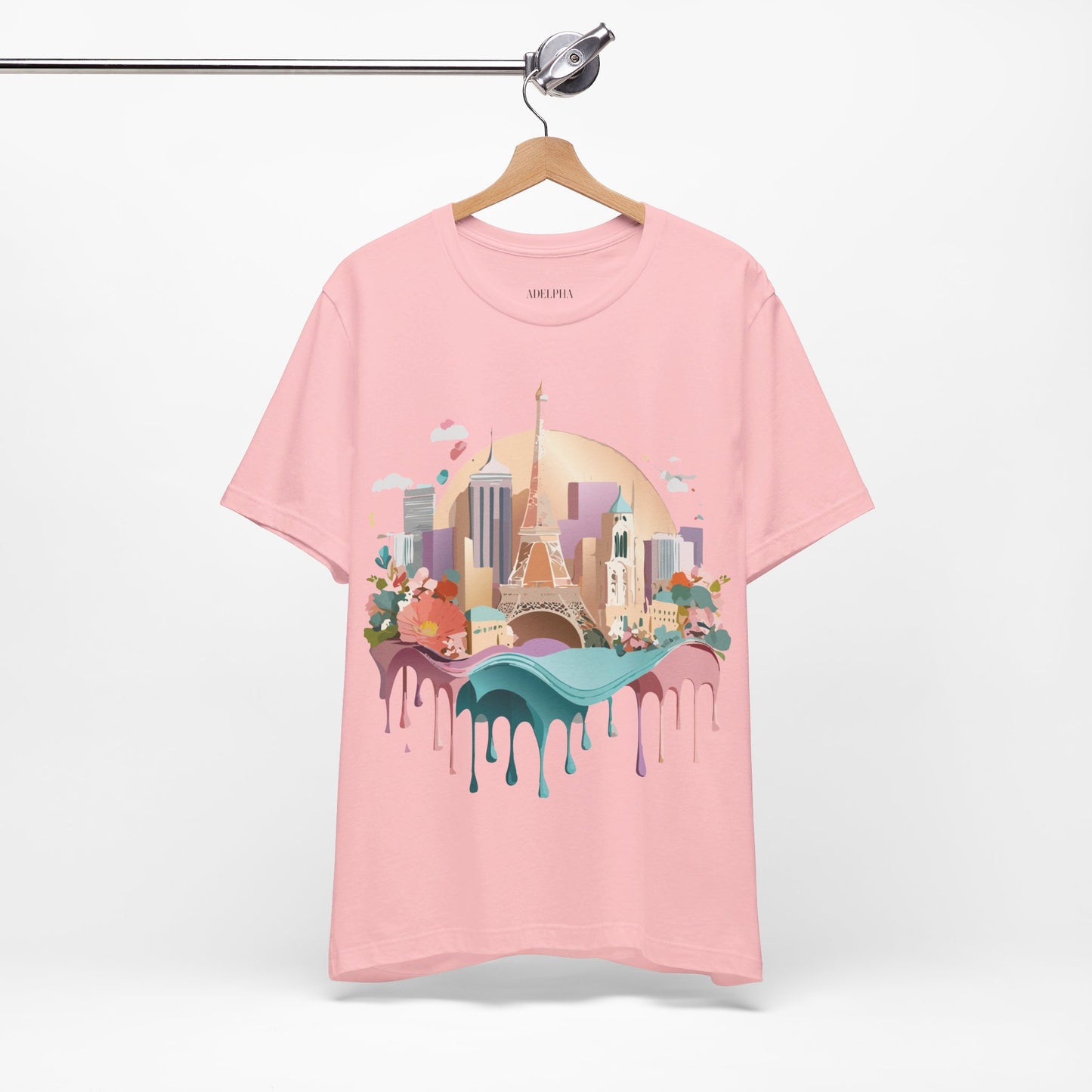 Natural Cotton Tee Shirt - Beautiful Places Collection - Paris