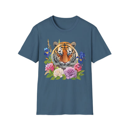 Unisex Tiger Shirt Softstyle Graphic Tee 100 Percent Cotton Apparel
